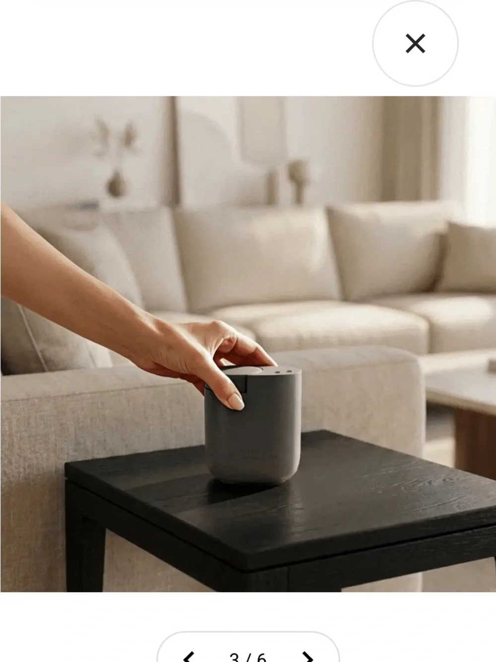 Hotel Collection Matte Black Portable Scent Diffuser